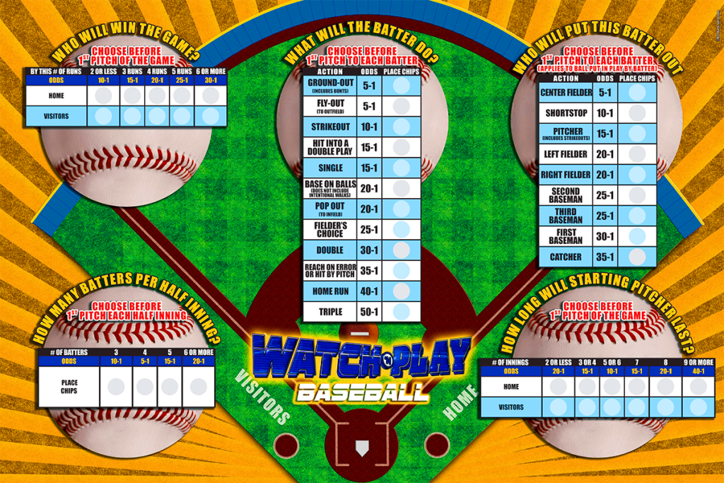 Watch-'n-Play - Baseball Game Board
