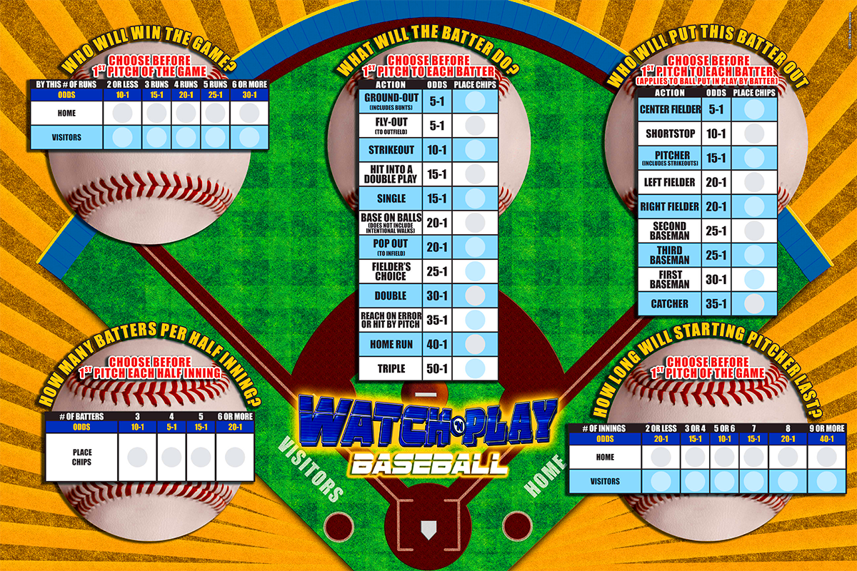 Watch-'n-Play - Baseball Game Board
