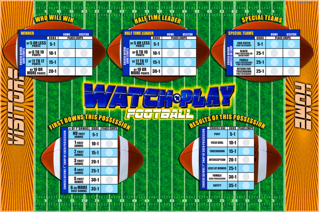 Watch-'n-Play - Football Game Board